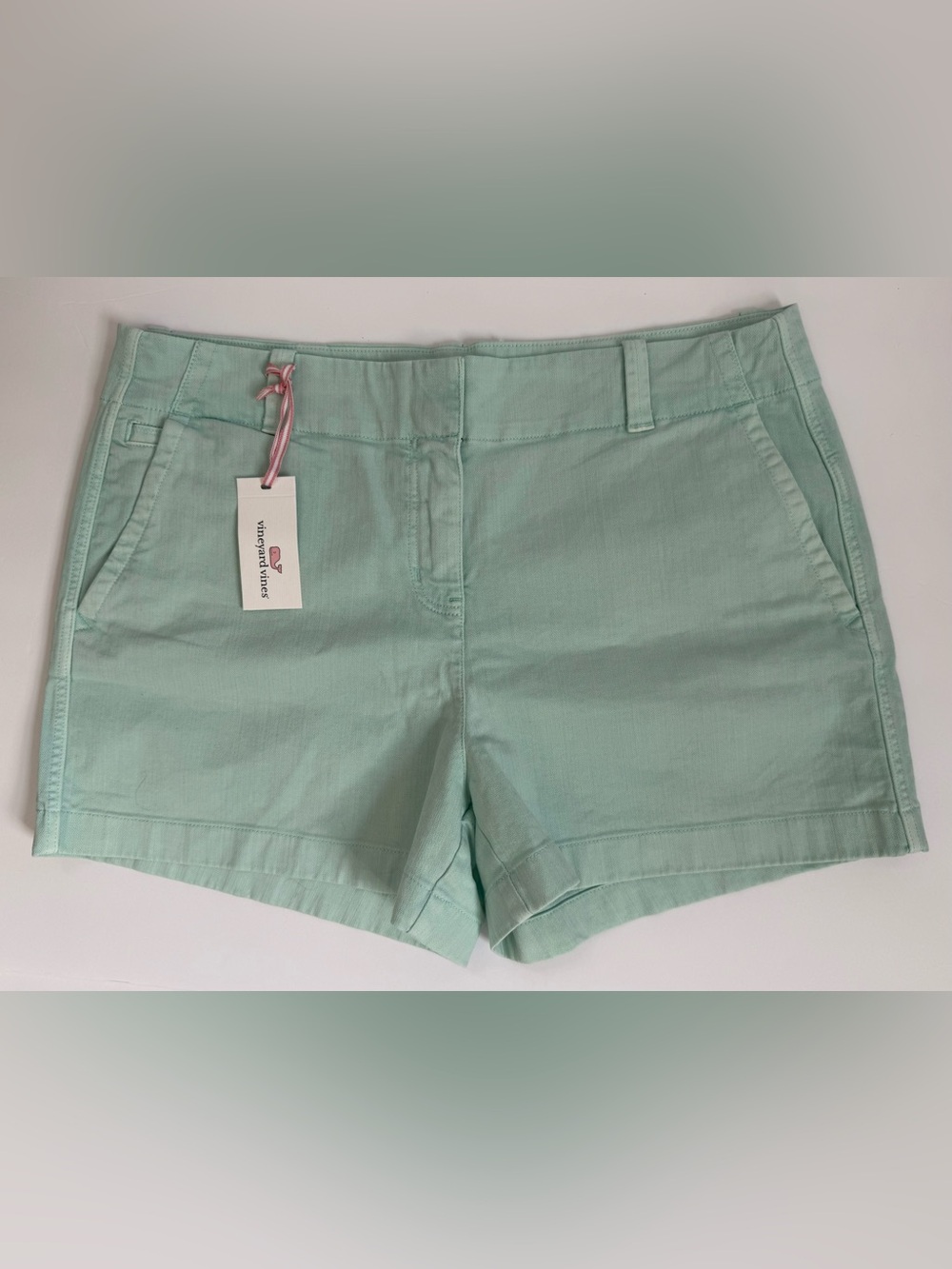 NWT- Size 12 - Vineyard Vines 3 1/2” Shorts in Bleached Aqua - Picture 1 of 8